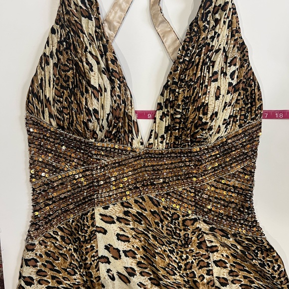 Vintage Partytime 90’s Y2K leopard printed beaded gown - Picture 12 of 14